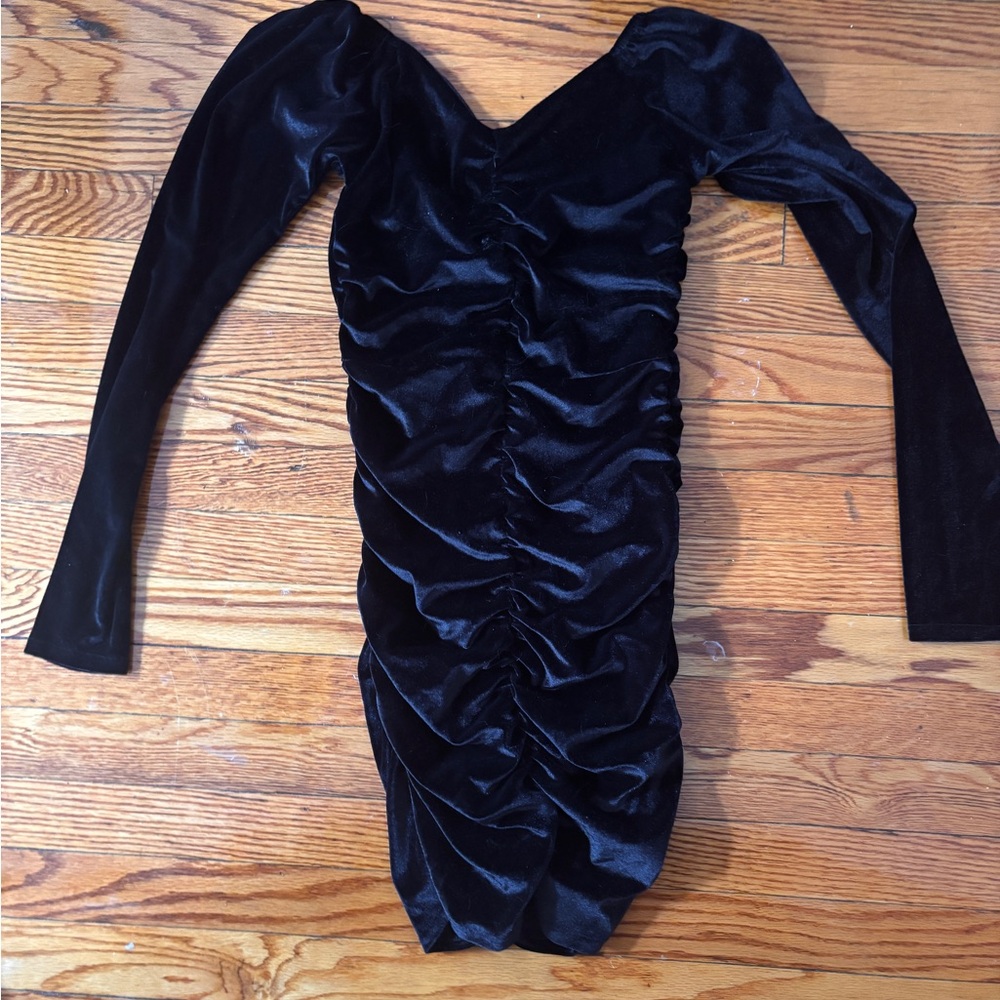 Elegant Black Velvet Dress
